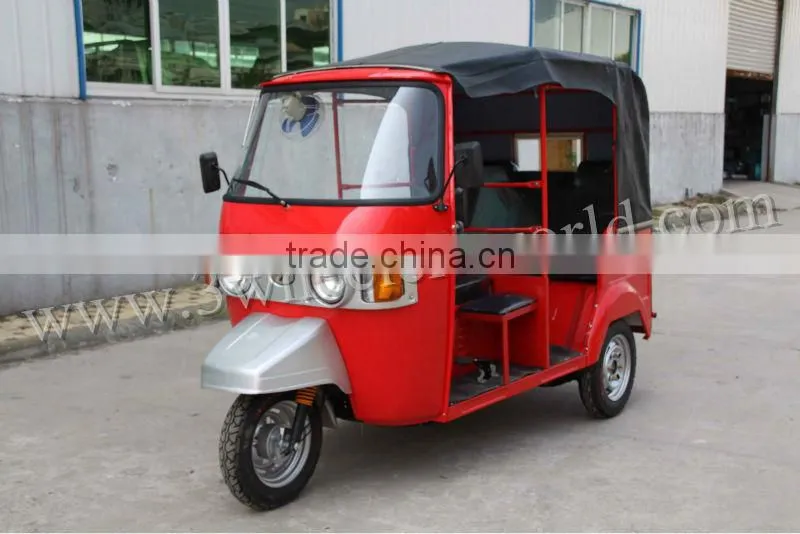 Bangladesh 150cc CNG India Tuk Tuk Bajaj Rain Cover Adult Tricycle for sale