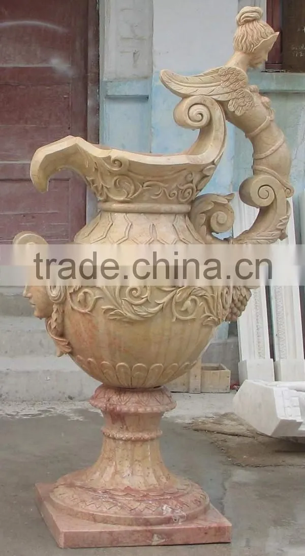 Handmade Natural Stone Ornamental Flowerpot