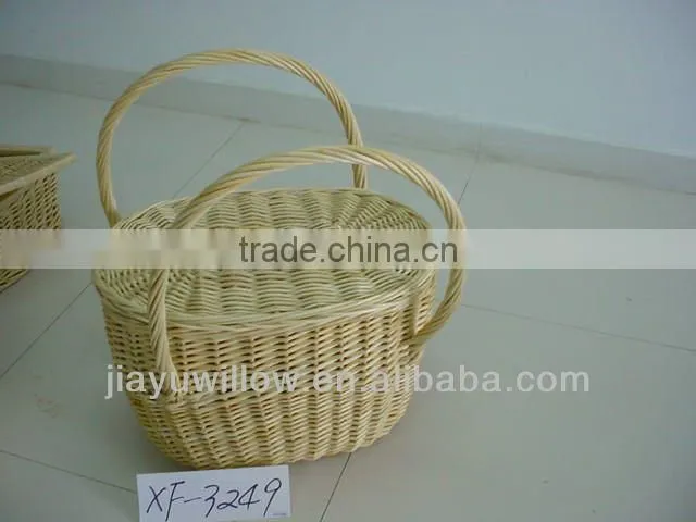 wholesale multifunctional large wicker basket with handle