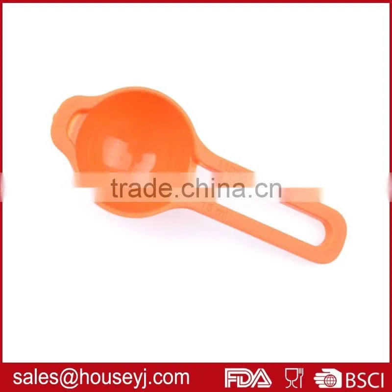 Set of 6pcs food grade plastic measuring cup colorful kitchen tools