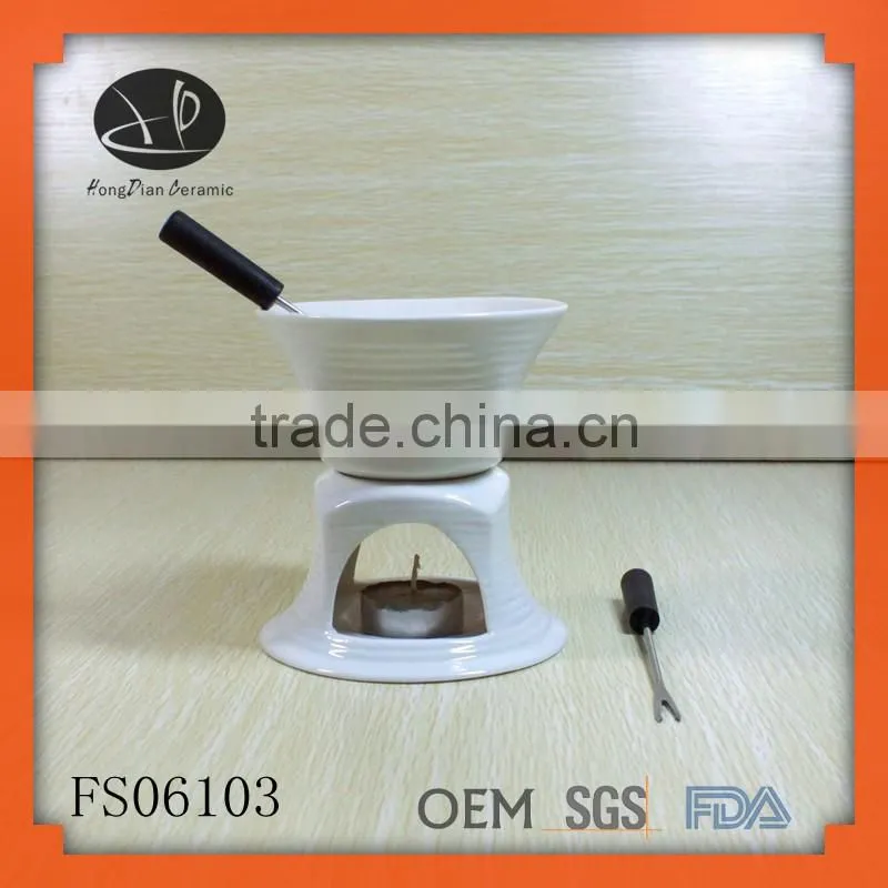ceramic chocolate fondue cup,mini fondue cup
