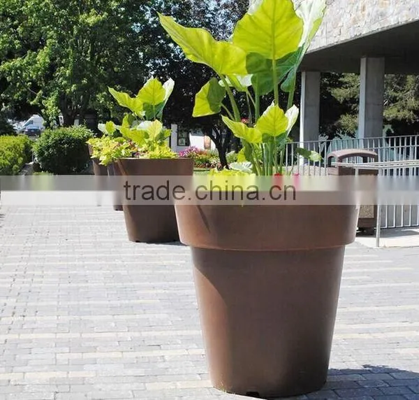 FO-9C28 tapered round type cheap corten steel planter