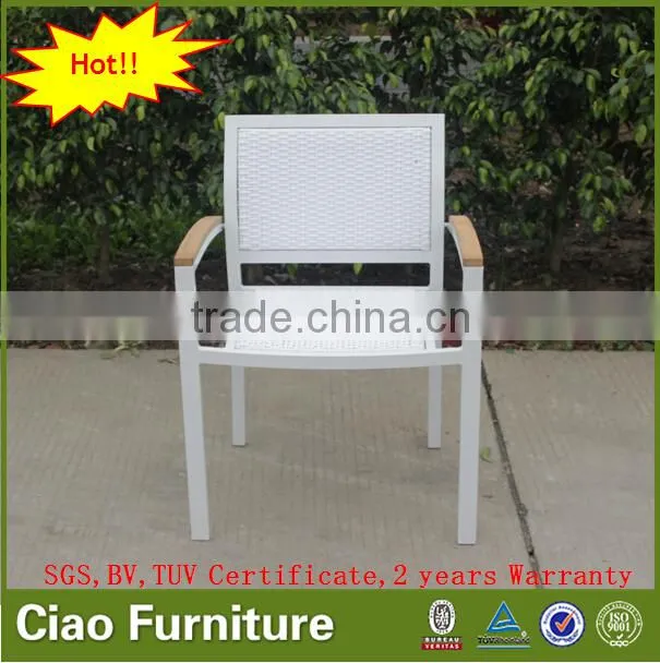 white wedding garden chairs white fabric garden plastic PE rattan chairs