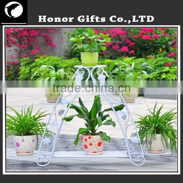 Wrought Iron Tiered Designer Plant Stand