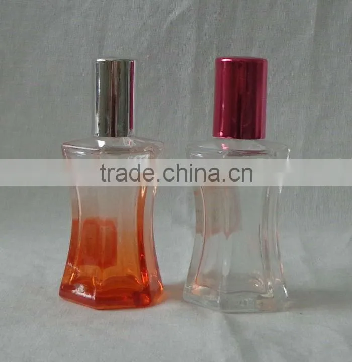 Fashion glass perfume with red designs
