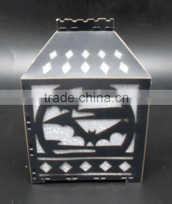 2014 hot sales halloween paper house with LED light party decorations