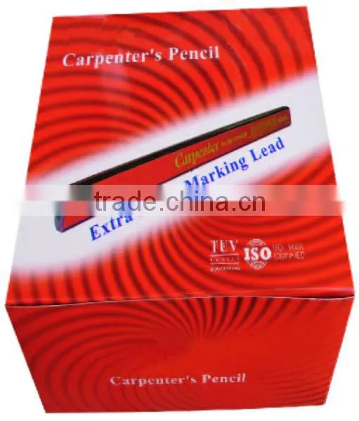 Round wooden 7" natural wood Carpenter Pencil