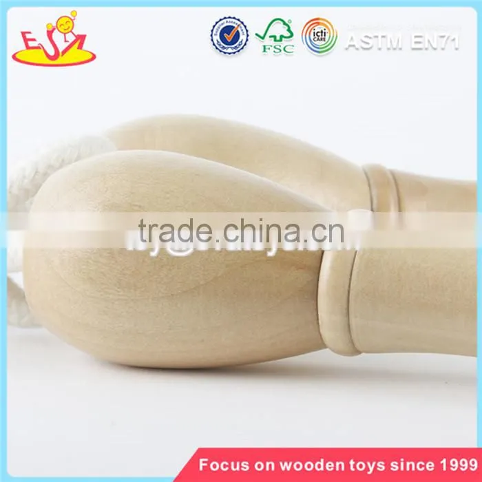 wholesale new kids toys wooden handle skipping jump rope primary color children wooden jump rope W01A292