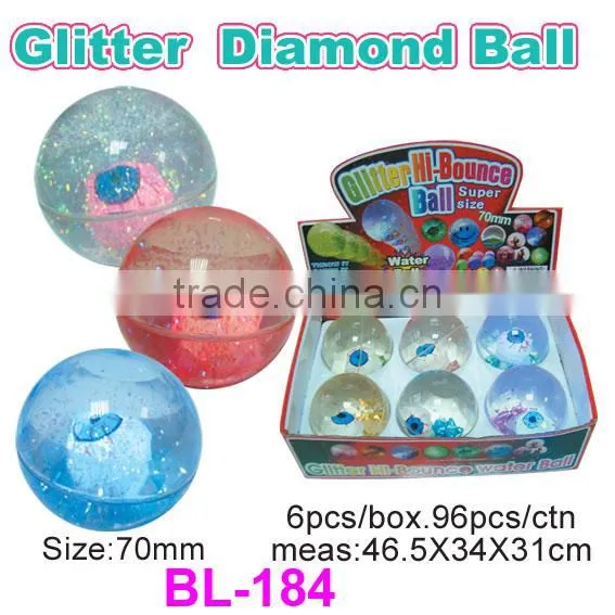 Promotional Glitter Frog Bounce Ball/Hi Glitter Bounce Ball