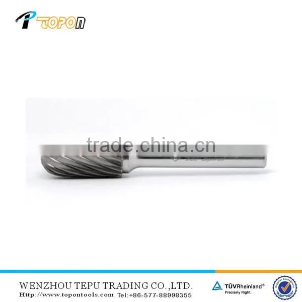 Titan-coated tungsten dental carbide polishing bur rotary cutting tools