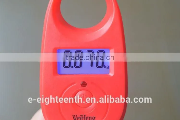 2016 new arrival hot sale 25Kg/5g Mini Digital Hanging Hook Luggage Scale