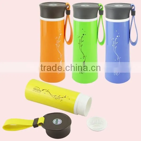 320ML Double Wall Plastic Sport Bottle With Wonderful Colors