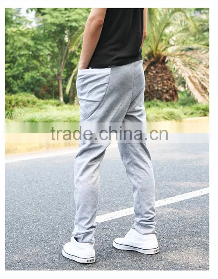 casual wholesale custom men's cotton blank Training running Track thick sweatpants Jogger Sports pants in 2015 winter/autumn