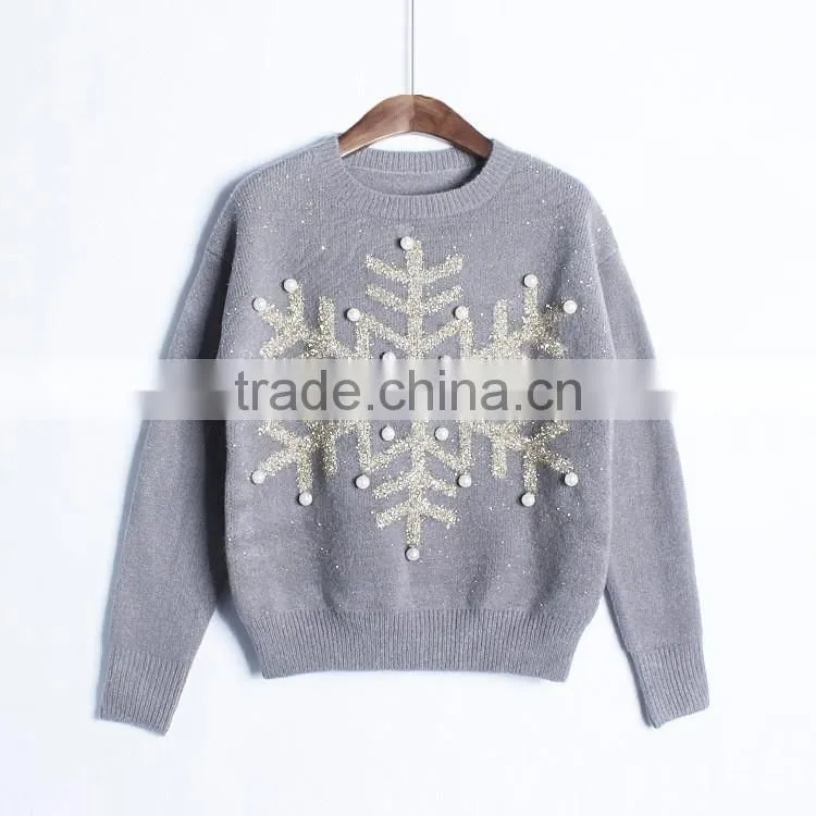 2017 Fashion Sweater New Design Winter Women Knitted Pullover Christmas Sweater