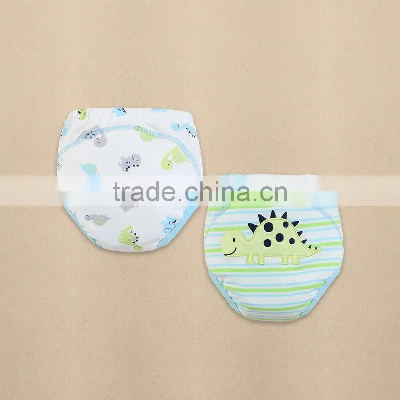 2014 baby clothes 100 cotton embroider baby training pants wholesale