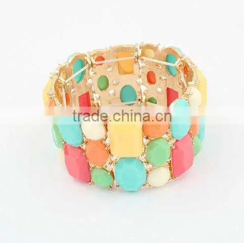 Exquisite version of the elastic wide bracelet The new fashion bracelets