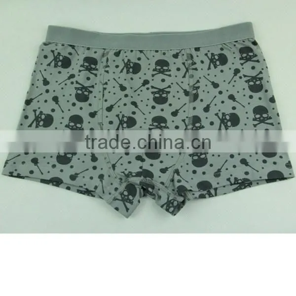 Custom Elastic Waistband Underwear Teen Sexy Boys Cotton Boxer