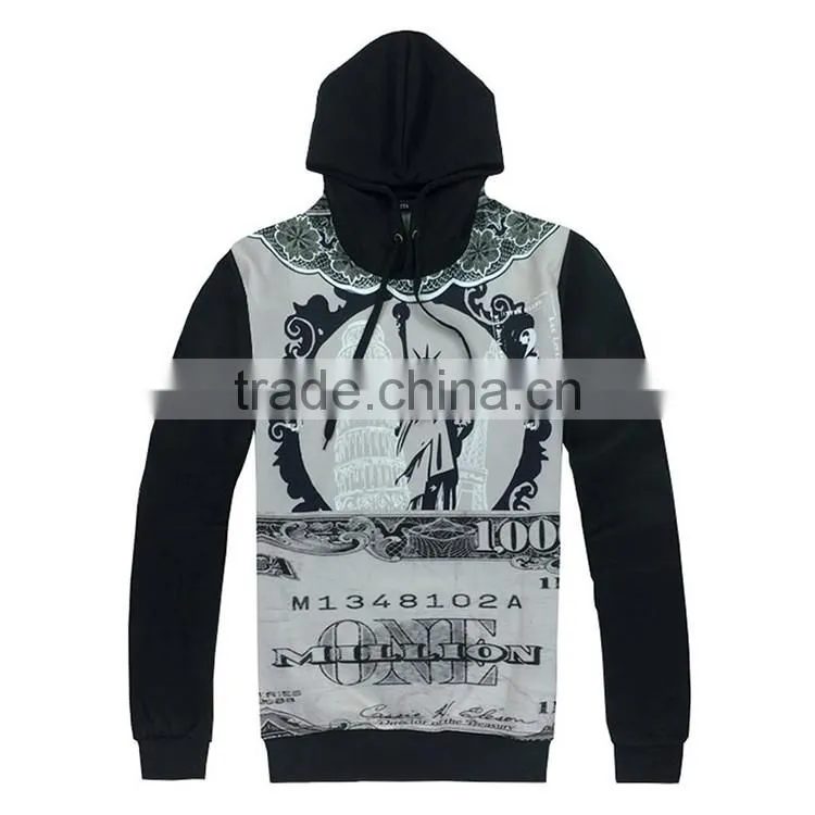 3D Print Cut And Sew Pullover Wholesale 100 Polyester Dry Fit Hoodie Printing Sublimation