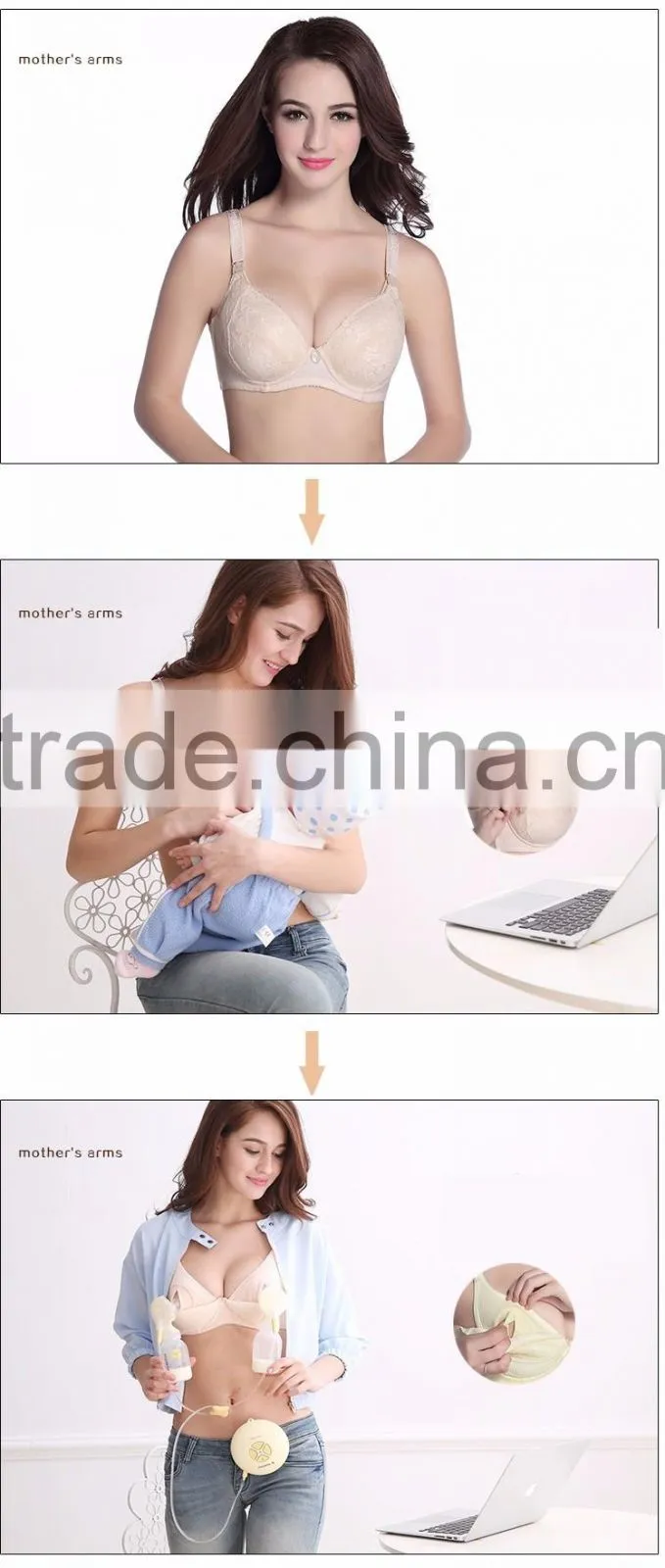 breast feeding bra/nursing underwear/mother shapping bra