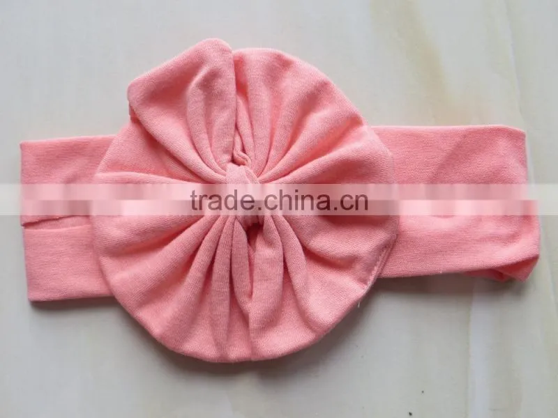 YW-118 pure color baby headband little girls colorful flower headband 2015