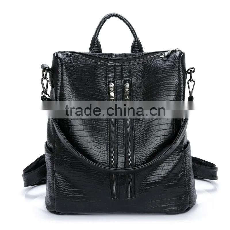 R1890H Backpack Bag 2017 new fashionis student serpentine fashion leisure backpack Korean stitching