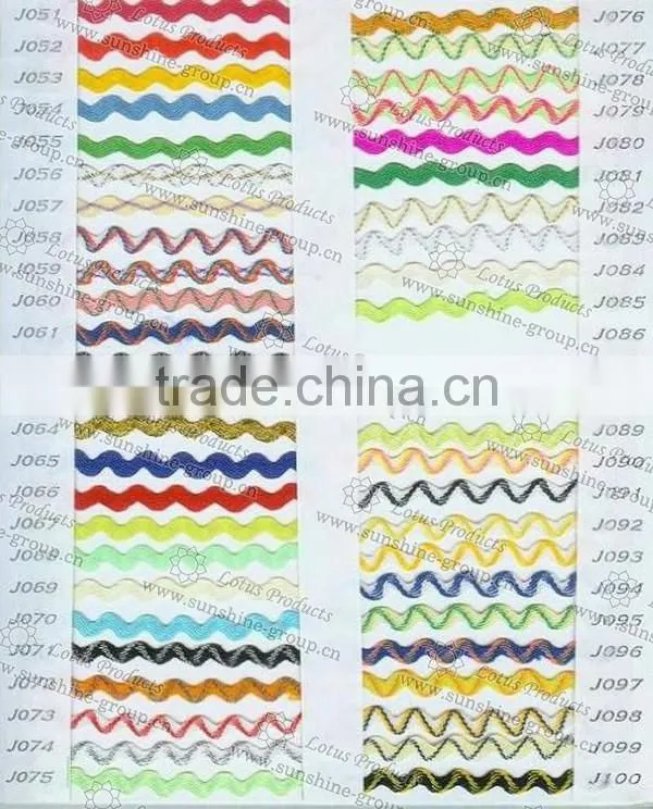 2017 Metallic Yarn Zig Zag Lace Trimming 002