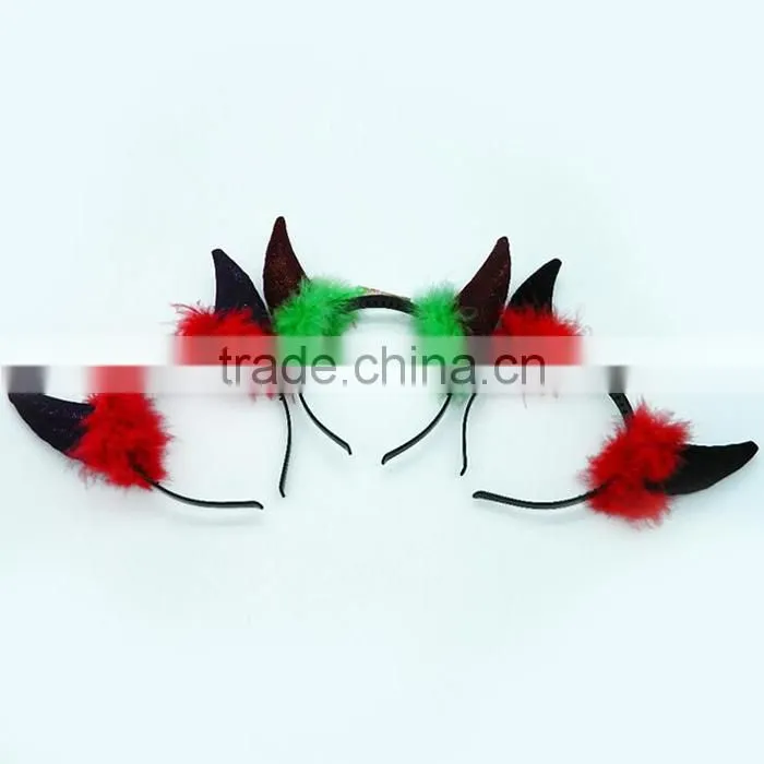 Wholesale Super Cute Halloween Party Kids Headband Demon Antlers Hairband