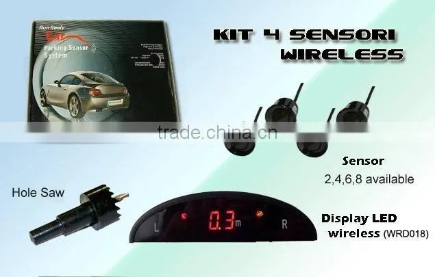 2014 Dual Core Car wireless Parking Sensor Reverse Backup Radar parking System 12V parktronic wireless sensor de estacionamento