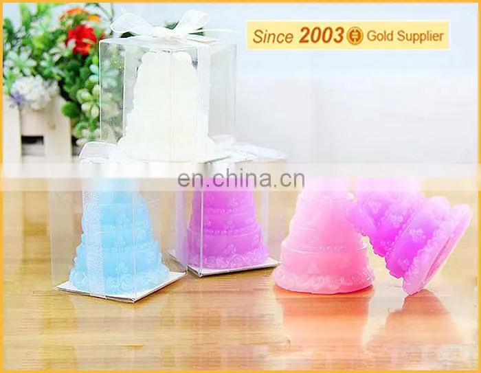 different shapes wedding cake candle