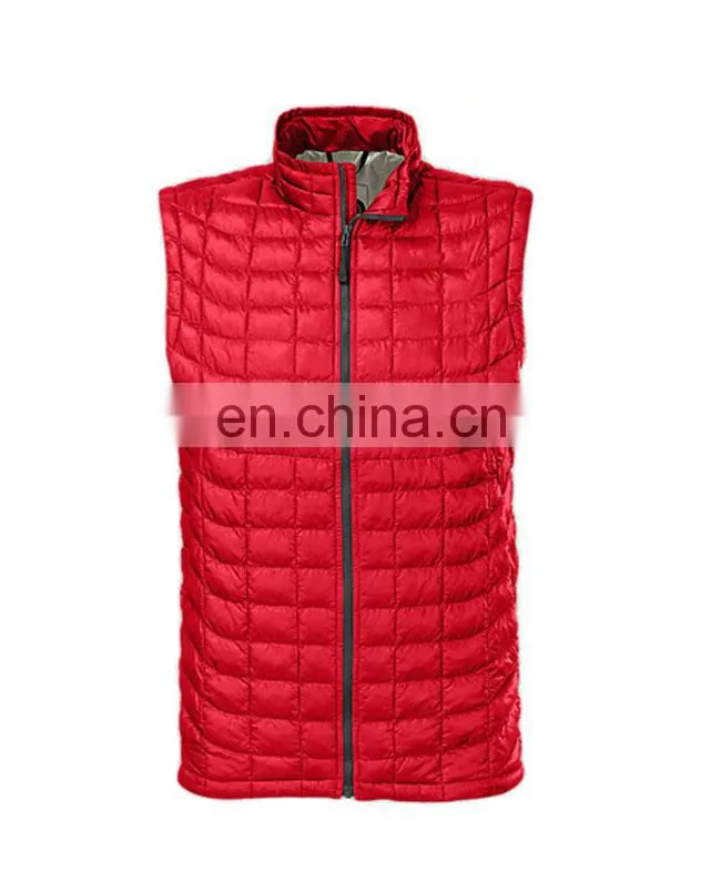 waterproof cover wine red duck down vest for woman