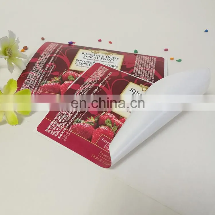 Professional Custom Printing Strawberry labels custom PE fruit waterproof sticker for friut package