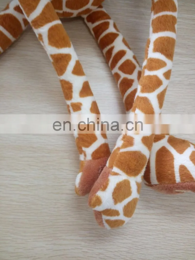 40cm Plush lovely giraffe hanging toy long arm with real product organic cotton