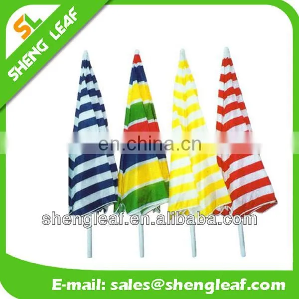Promotion beach umbrella with 200g polyester in heatransfer printing