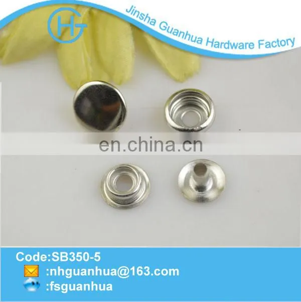 Professional design metal spring snap button 7mm
