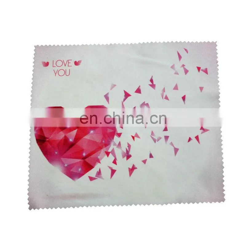 custom made microfiber cleaning cloth with art design