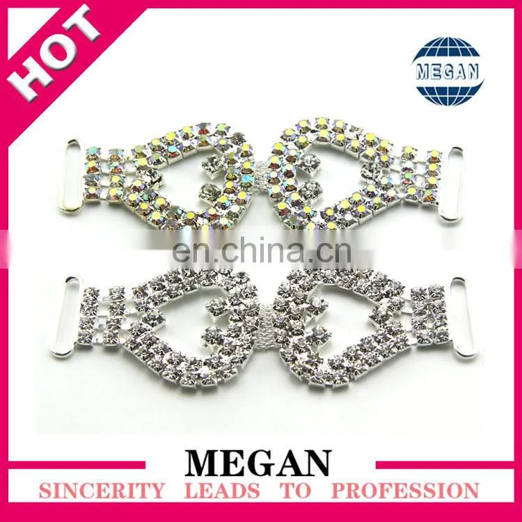 Sparkle diamante and jewelry rhinestone connector for swimwear or headband