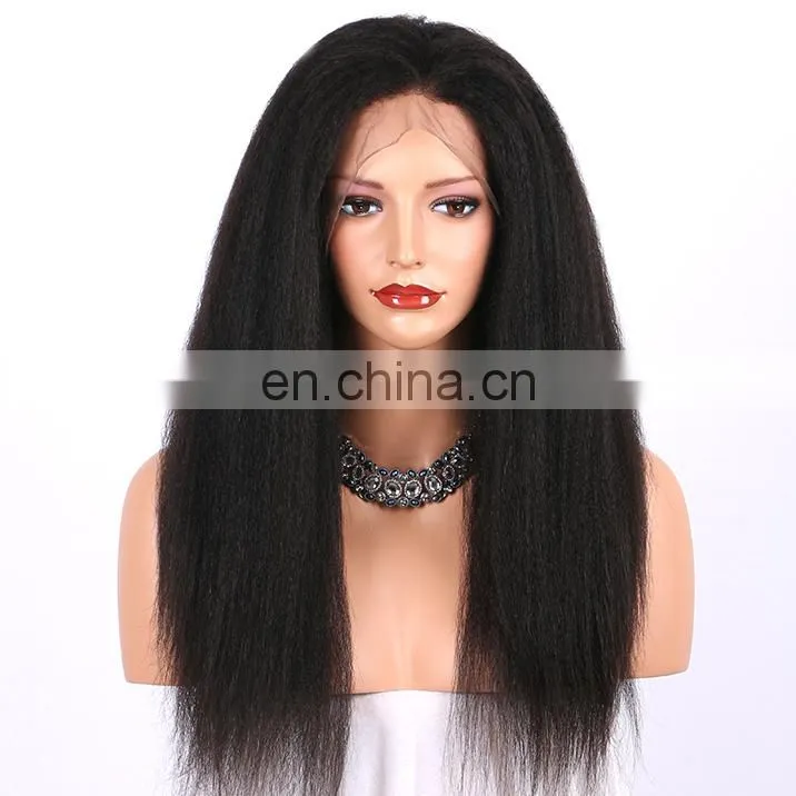 Hair styler kinky straight human hair full lace wig