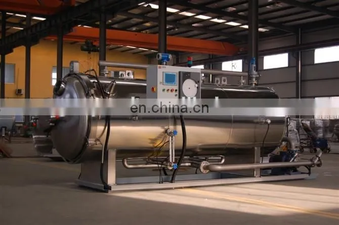 Automatic PLC control Single Pot Water Immersion retort machine for sale