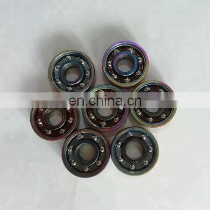 deep groove ball bearing abec-7 608-2rs colorful skateboard bearing