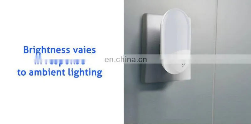 2019 amazon hot sale plug in 2 pcs for 1 pack Motion Activated warm white lighting led night light with light sensor