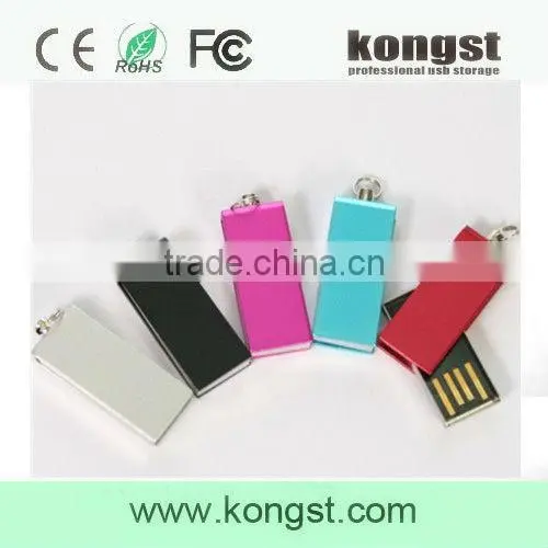 colorful swivel Mini USB flash drive, hot sale and best quality mini swivel USB stick