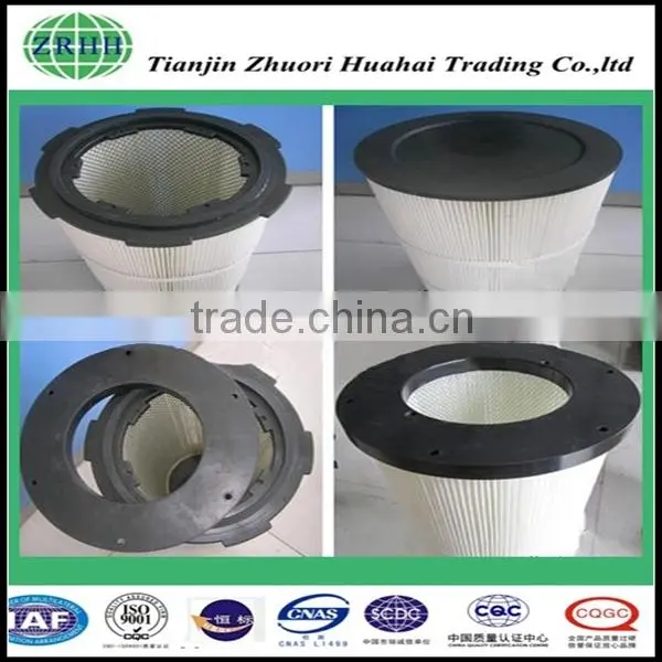 Pleated Fiberglass Elements used for All kinds of gas, dust and other testing instruments