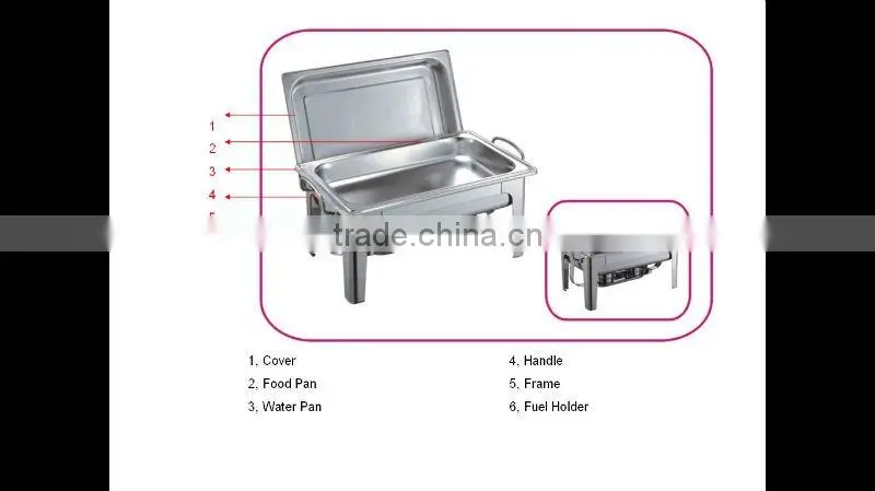 Economic Hote Sale Stackable Stainless Steel Chafing Dish