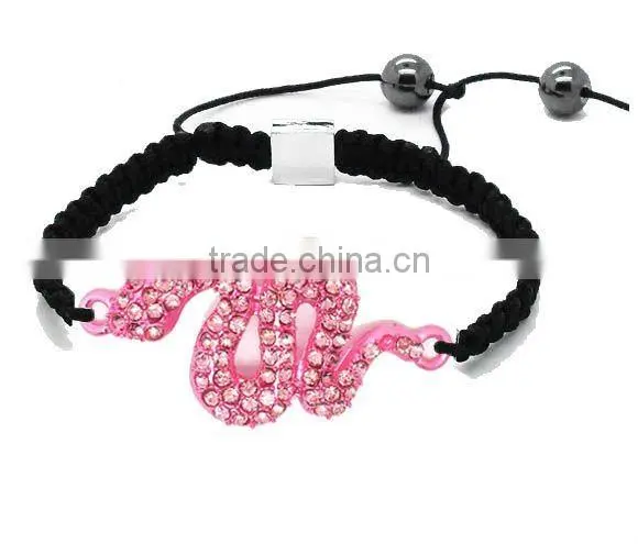 Woven Crystal Turkey Evil Eye Protection Bracelet