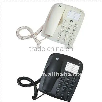 line powered analogue phone with memory function