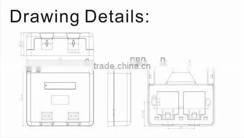 One Two Port Surface Mount Box