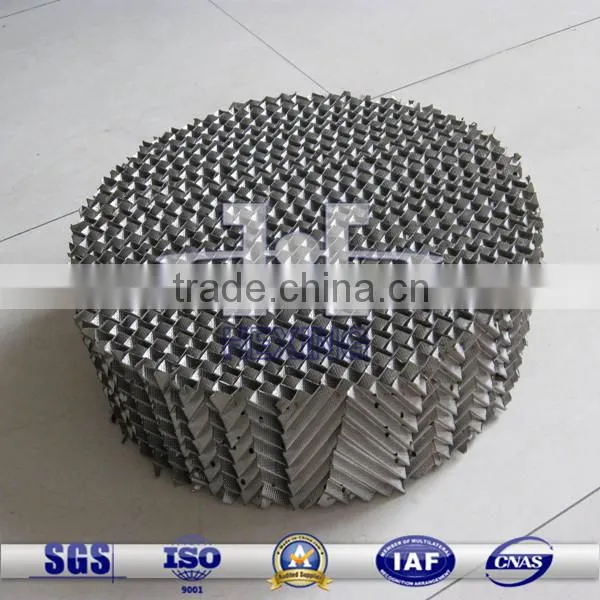 Metal corrugated packing for tower