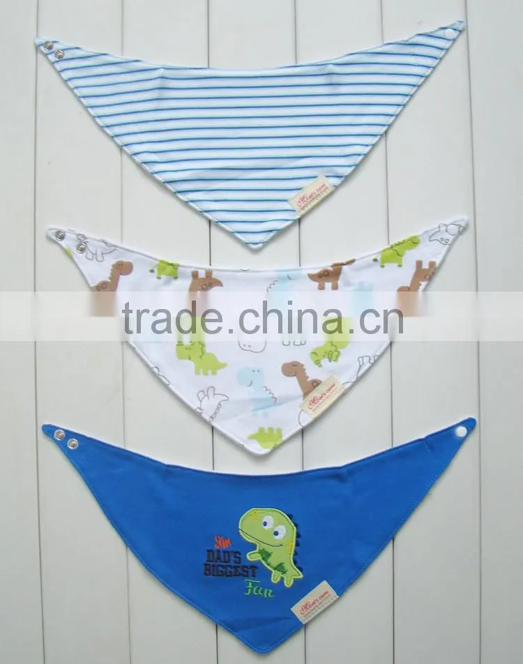 2016 Top Quality Boys Girls Custom Print Baby Bibs