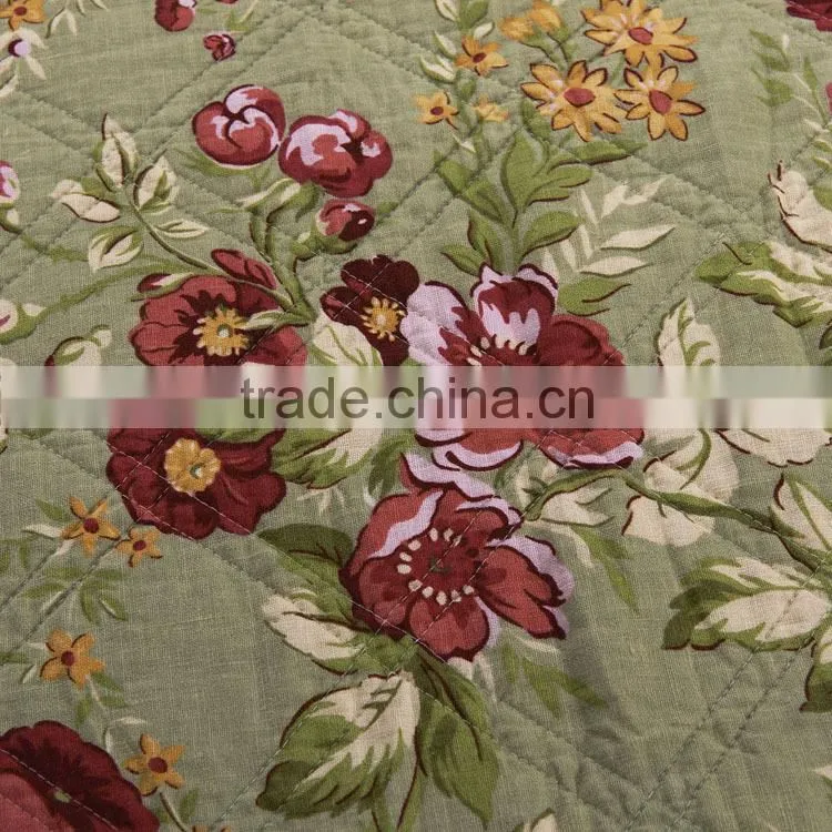 Linen cotton quolt with diamond quilting