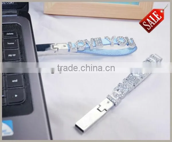 CZ Diamond Jewelry Bracelet Lanyard USB Flash Drive New Gadget Paypal